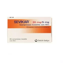 Севикар (Sevikar) таб. 20мг 5мг 28шт фото